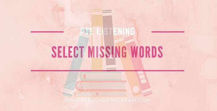 Select missing words